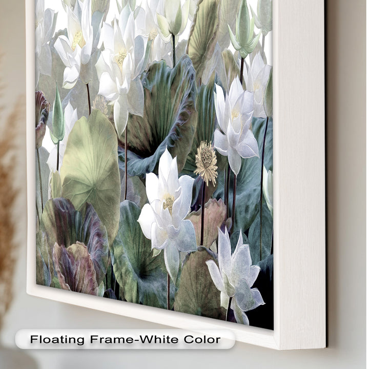 Lotus Flower Botanical – Elegant Floral Oil Painting