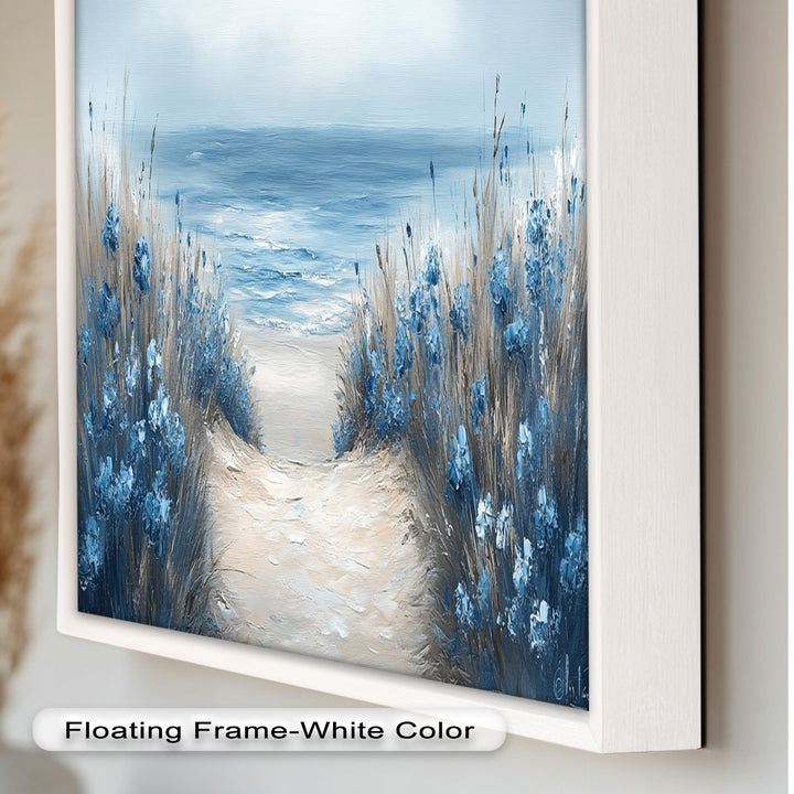 Coastal Beach Path Wall Art – Landscape Oil Painting