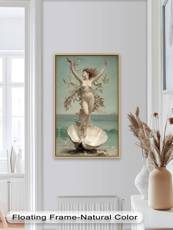 Ethereal Awakening – Renaissance Venus Rising Oil Painting