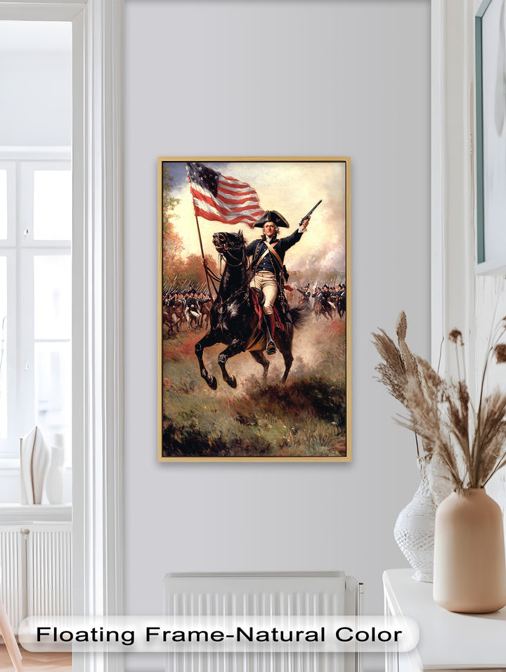 Ride of the Republic – Patriotic Commander Oil Painting