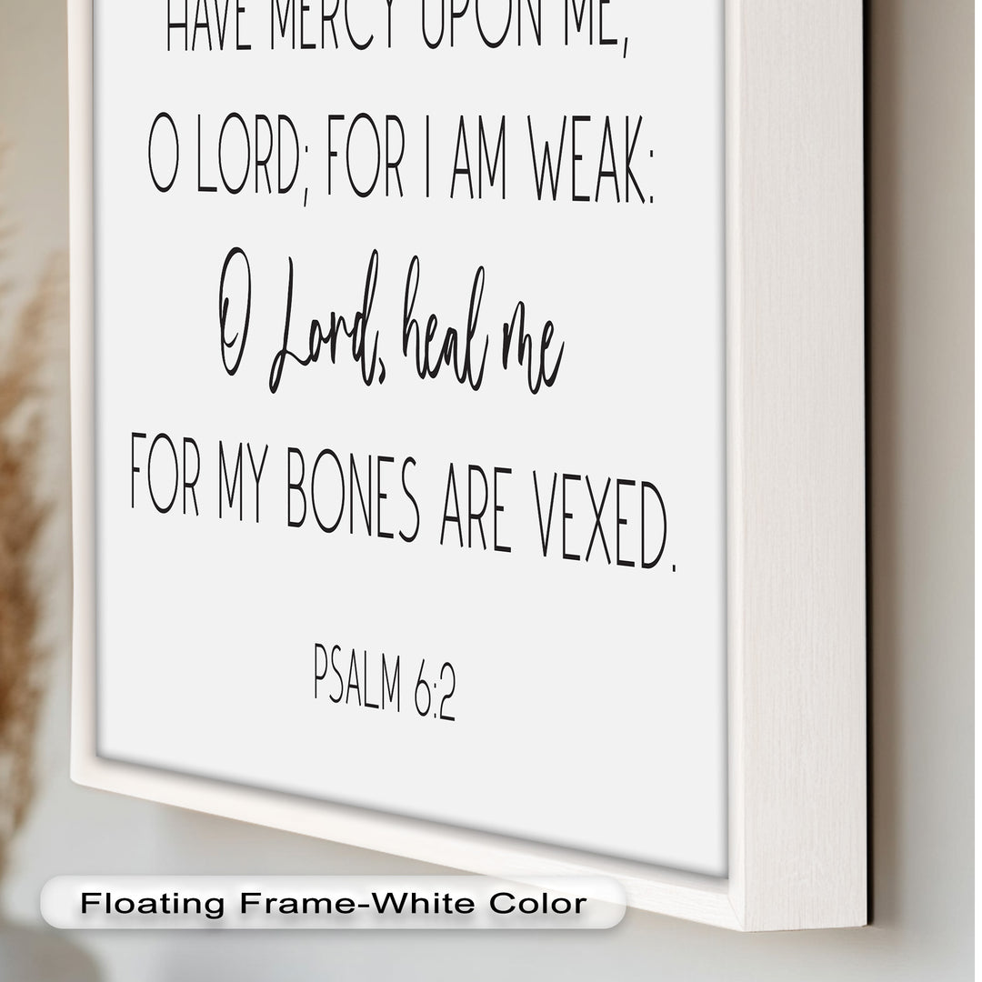 Psalm 6:2 Wandkunst – Christliche Bibel-Ölgemälde