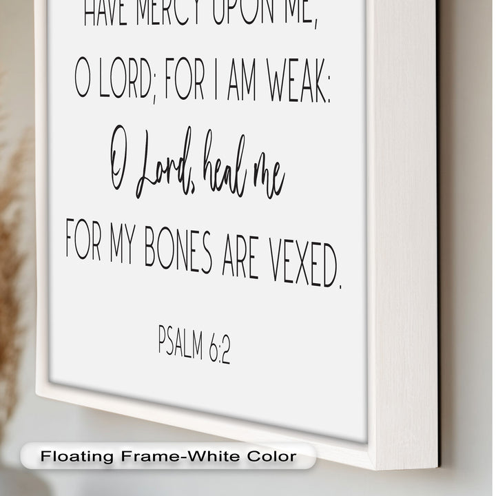 Psalm 6:2 Wandkunst – Christliche Bibel-Ölgemälde