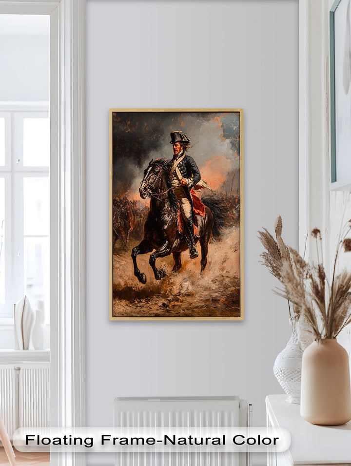 Rider of Defiance – Revolutionary Commander Oil Painting