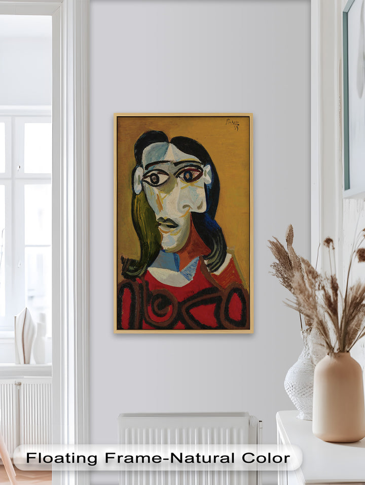 Abstract Portrait with Red Garment - Picasso Oil Painting