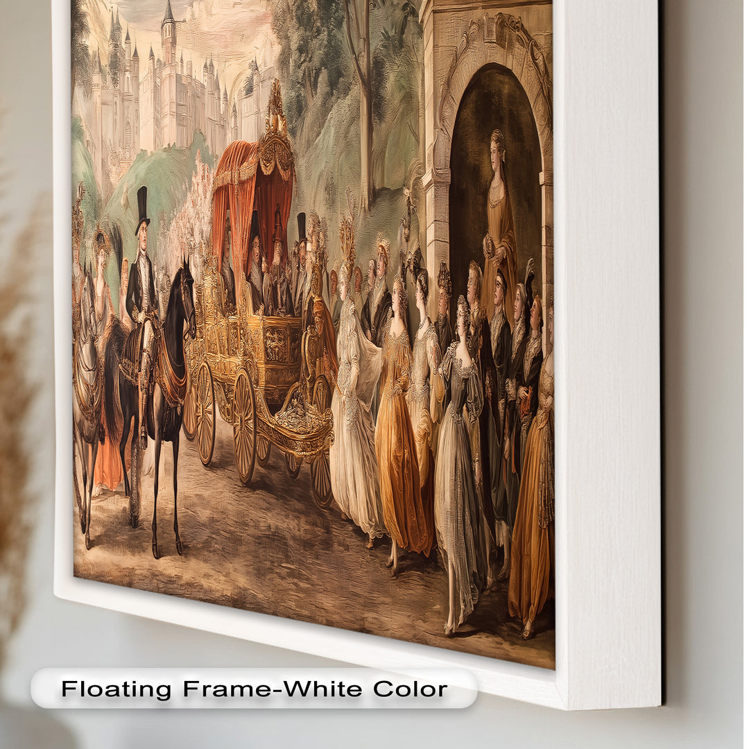 Royal Carriage Procession – Grand Baroque Parade Oil Painting