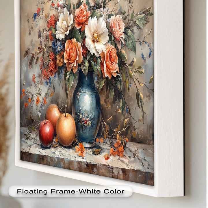 Vintage Floral Harmony – Still Life Oil Painting