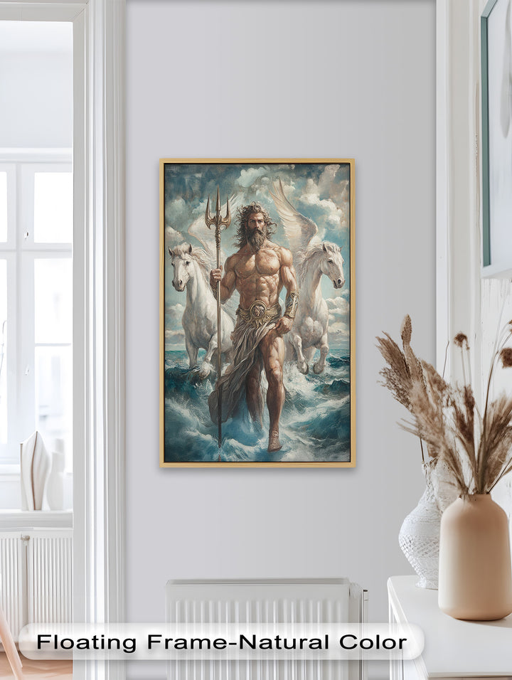 Lord of the Waves – Mythic Sea God Oil Painting