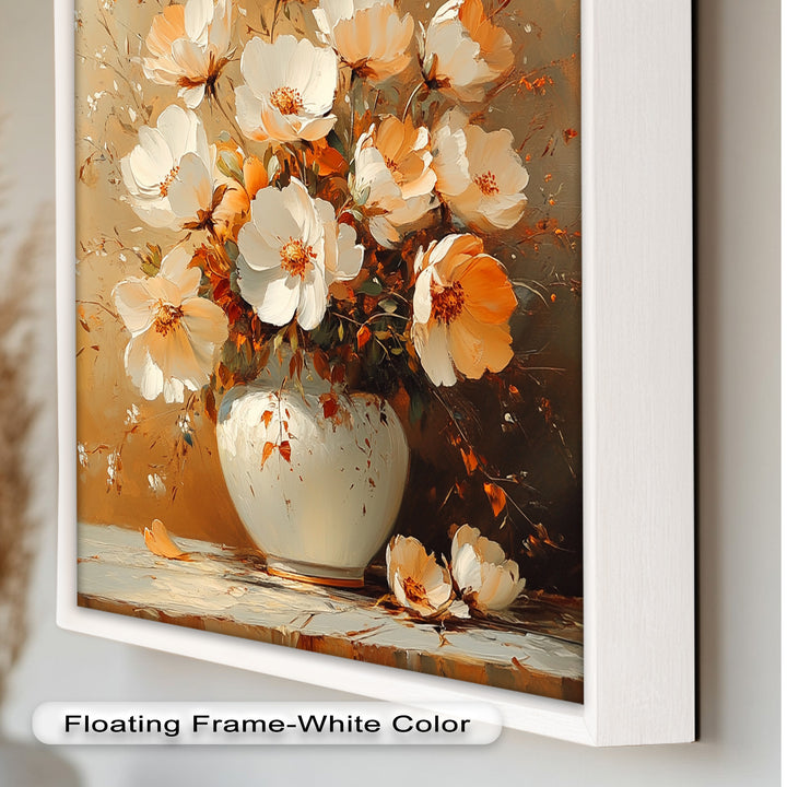 Warm Floral Arrangement – Flower Vase Oil Paintings