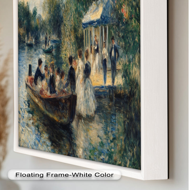 Afternoon Gathering by the River – Impressionist Oil Painting