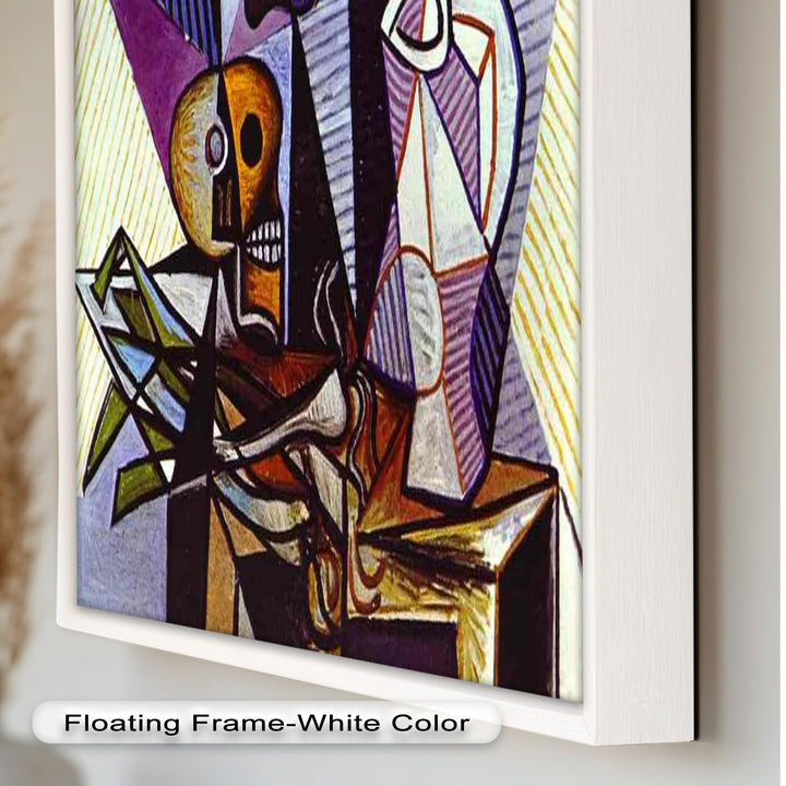 Still Life with Skull by Picasso – Symbolic Cubist Oil Painting
