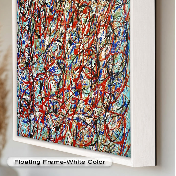 Energetic Abstract Expressionist Wall Art – Modern Oil Painting