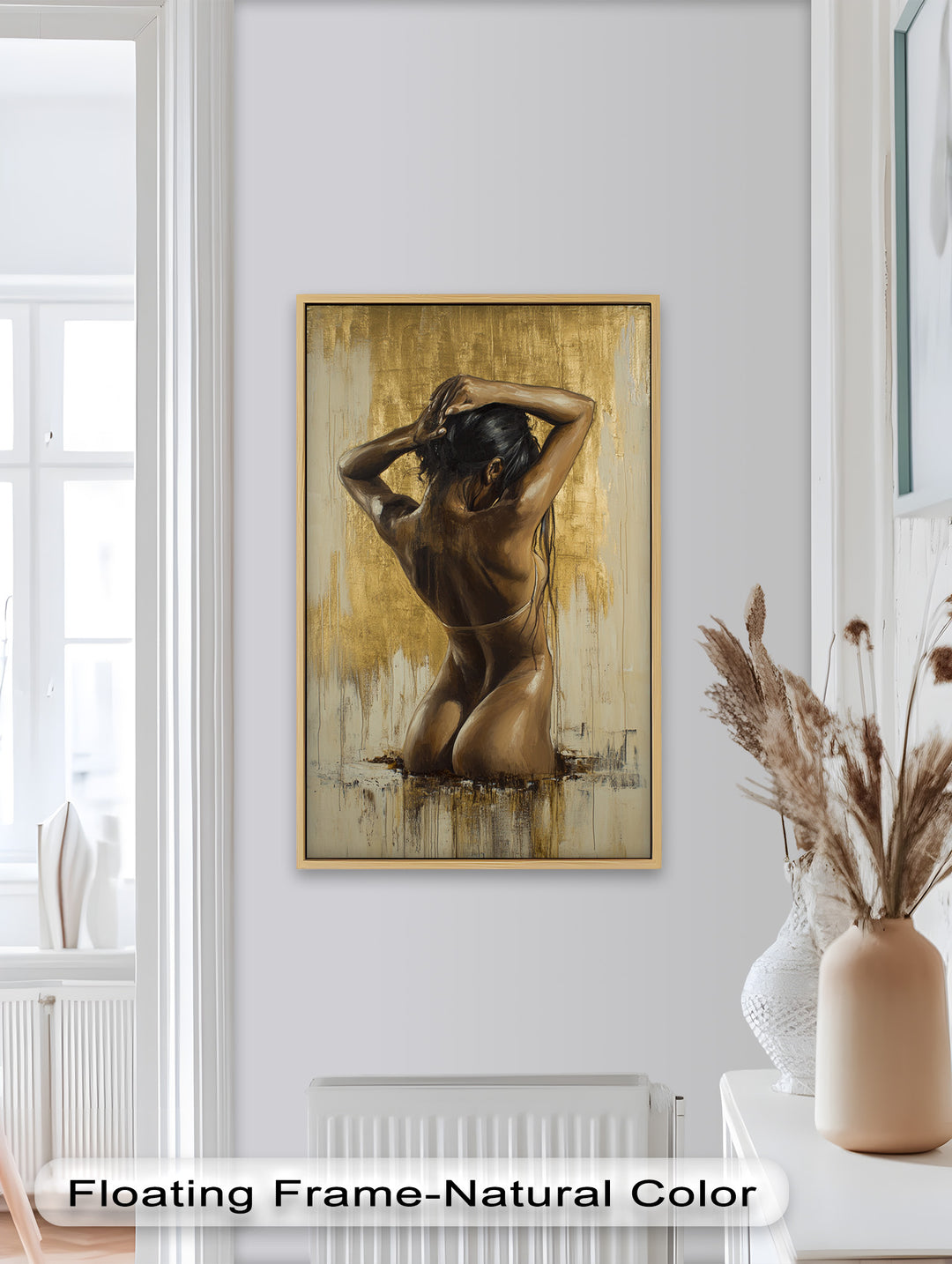 Golden Silence – Contemporary Figurative Nude Oil Painting