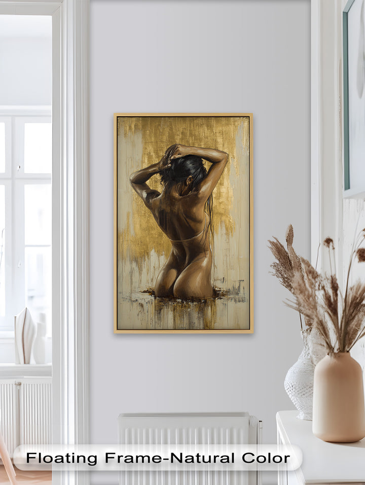 Golden Silence – Contemporary Figurative Nude Oil Painting
