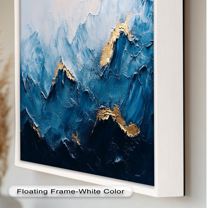 Blue Ridge Art – Abstraktes Berg-Ölgemälde