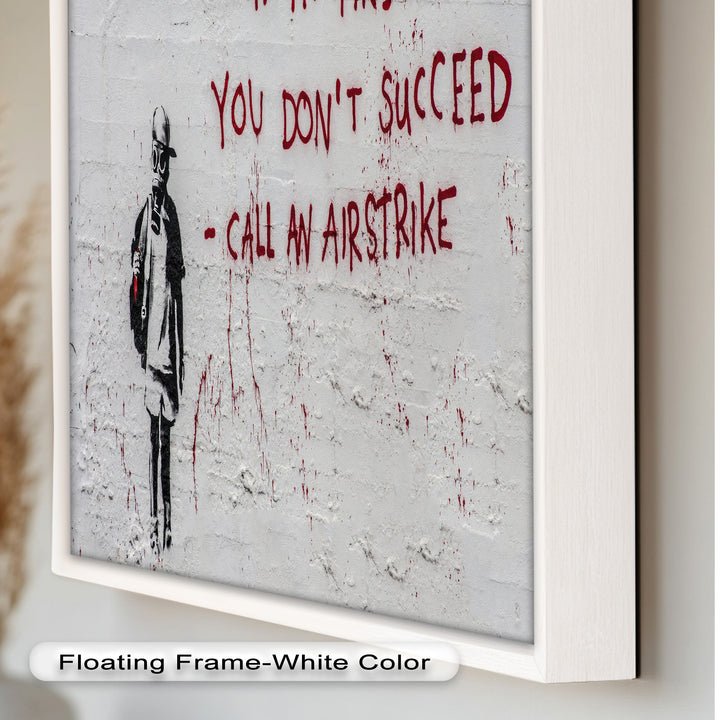 Call an Airstrike – Provocative Banksy Oil Painting