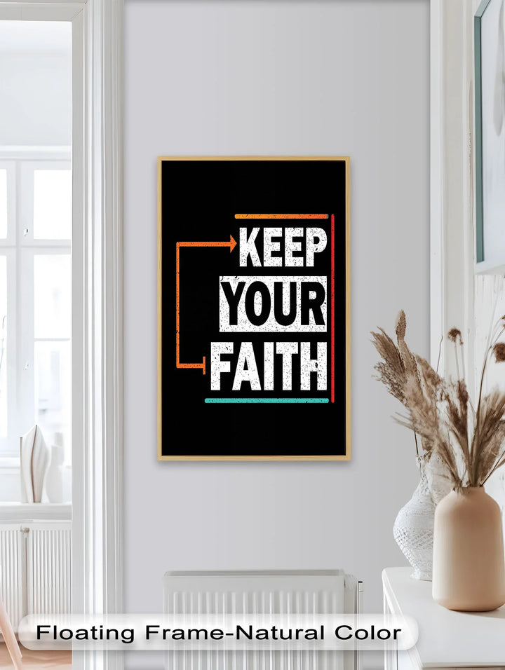Keep Your Faith – Bold Oil Painting - MyPhotoStation