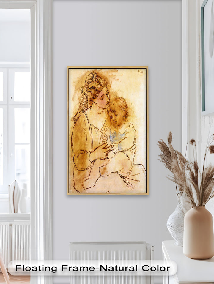 Tender Affection – Mother and Child Picasso Oil Painting