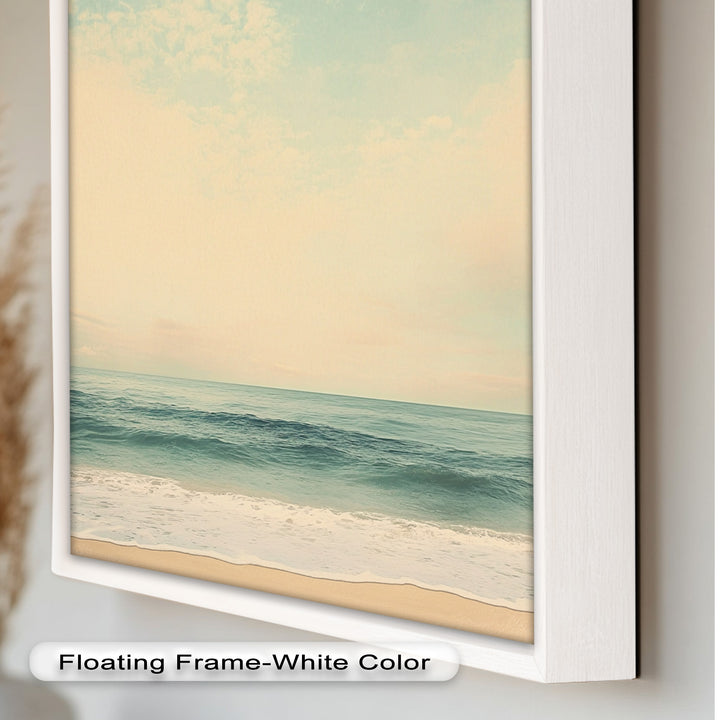 Calm Ocean Oil Paintings – Coastal Beach Wall Art