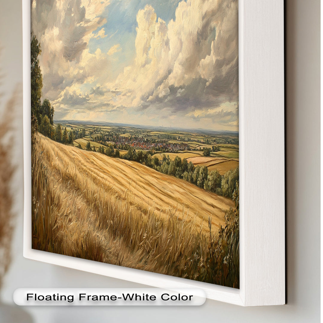 Golden Harvest View – Landscape Oil Paintings