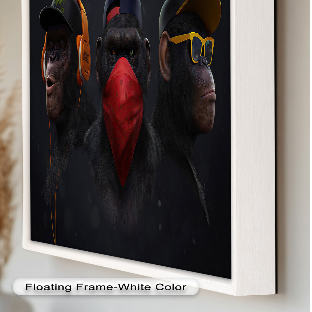 Urban Evolution – Streetwise Chimp Collective Banksy Oil Painting