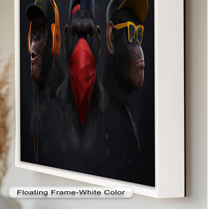 Urban Evolution – Streetwise Chimp Collective Banksy Oil Painting