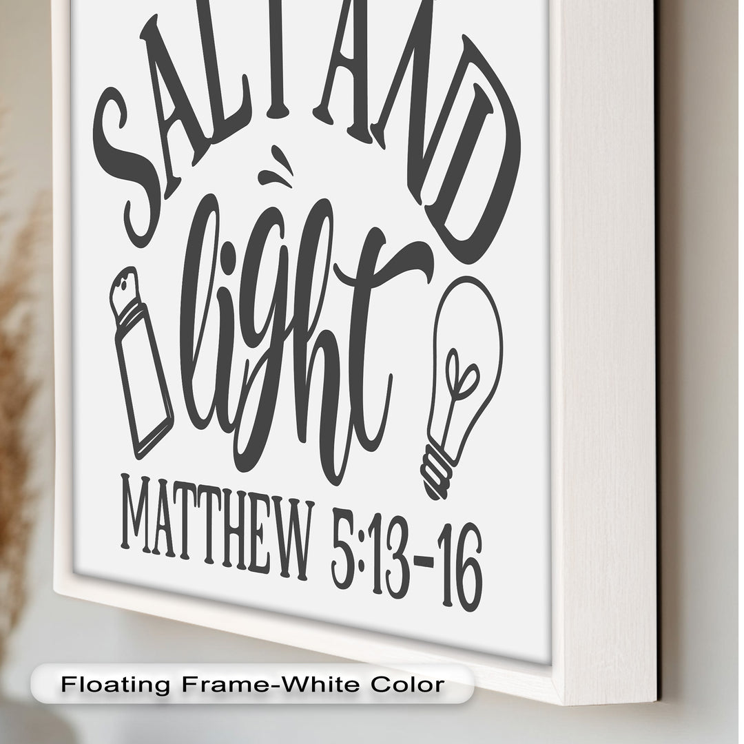 Salz und Licht – Ölgemälde christlicher Schrift