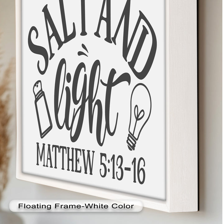 Salz und Licht – Ölgemälde christlicher Schrift