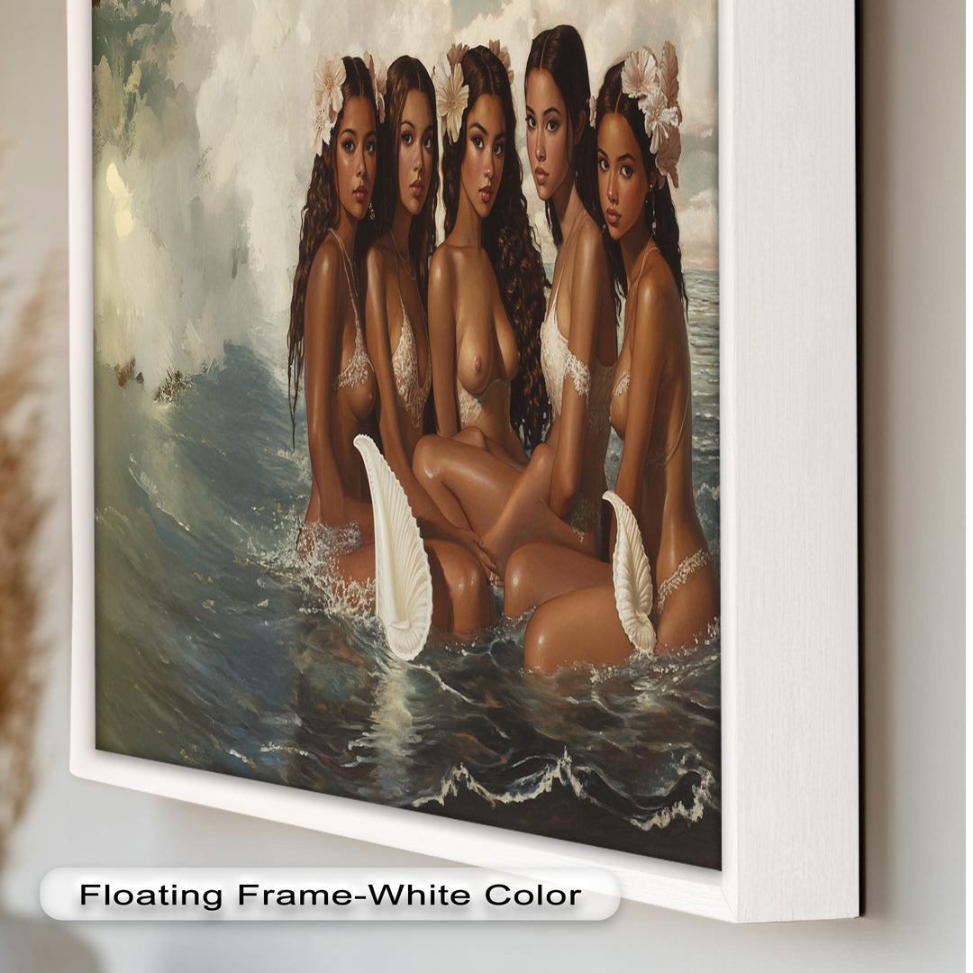 Daughters of the Tide – Mythical Sirens in a Renaissance Oil Painting