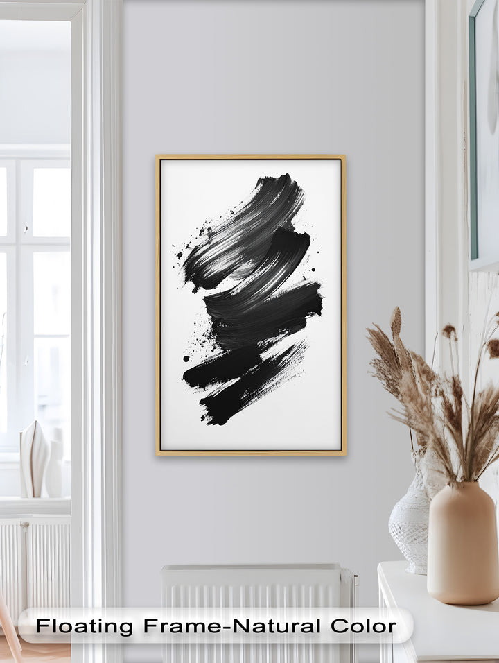 Monochromer Expressionist - Abstraktes Ölgemälde