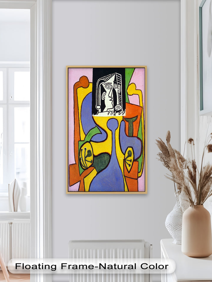 The Mask of Form – Bold Geometric Expression Picasso Oil Painting
