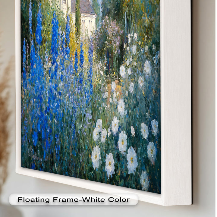 Blue Delphinium - Impressionist Oil Painting