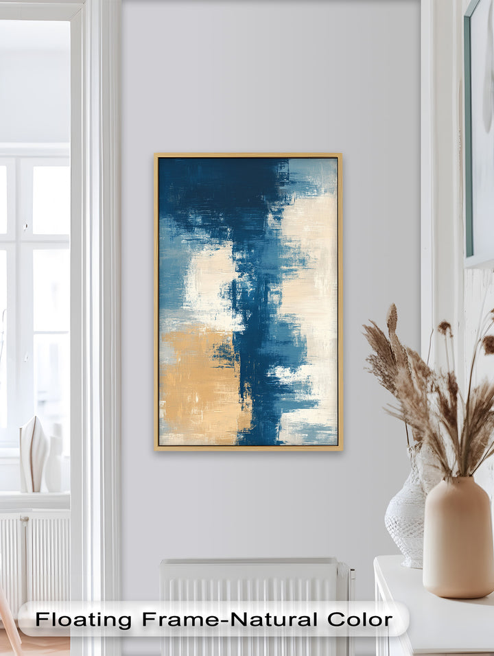 Golden Shoreline – Modernes abstraktes Ölgemälde