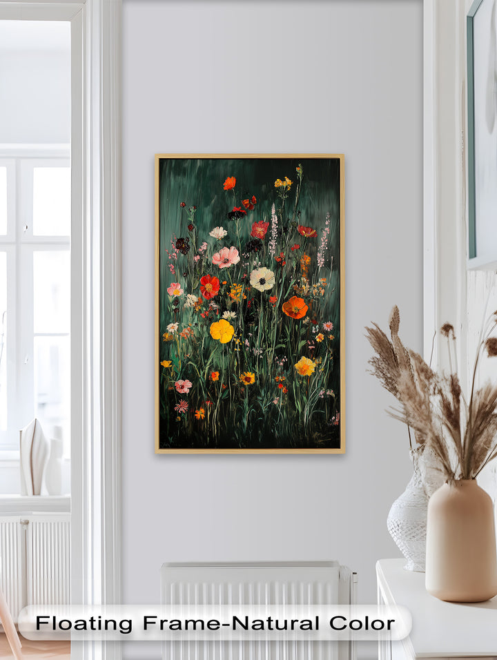 Wild Meadow Bloom – Colorful Field Flowers Flower Oil Painting