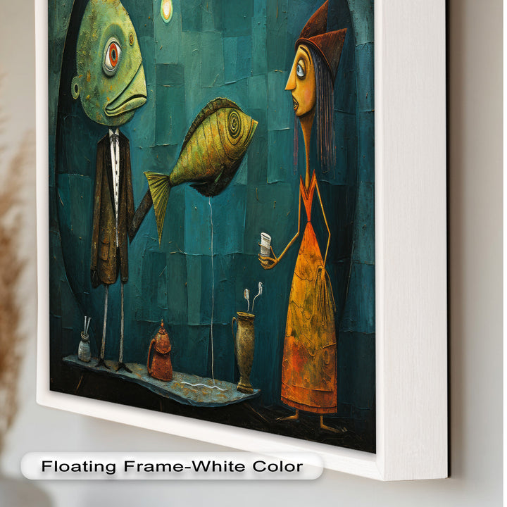 The Offering – Surreal Tea Exchange Picasso Oil Painting