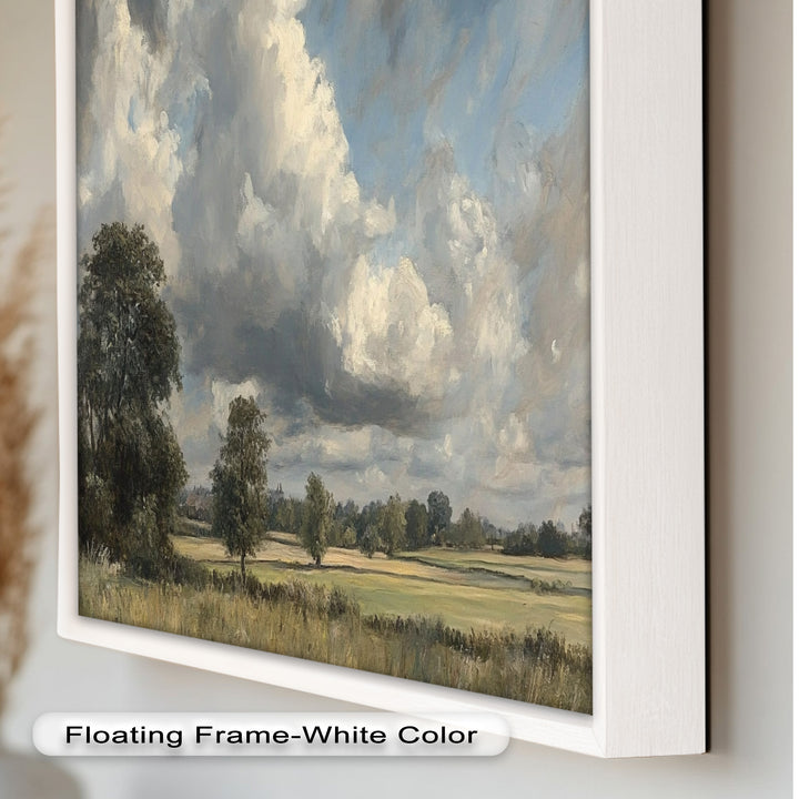 Stürmische ländliche Landschaft – Dramatischer Himmel Ölgemälde