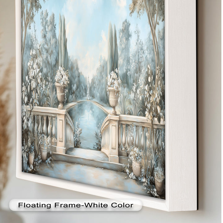 Tranquil Garden Terrace – Landscape Oil Painting