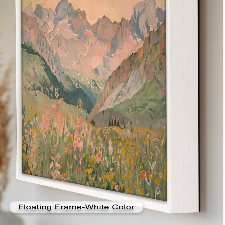 Wildflower Mountain – Serene Landscape Oil Painting