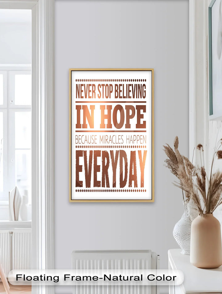 Believe in Hope – Motivational Oil Painting - MyPhotoStation