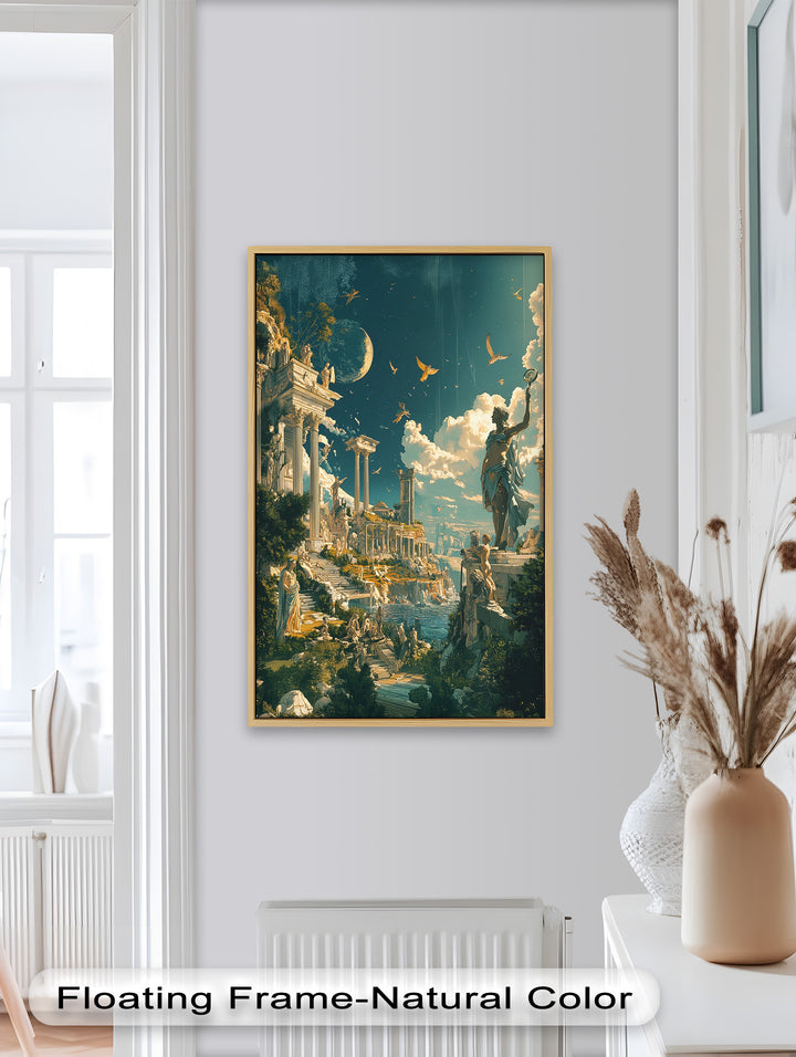 Majestic Temple of the Gods - Mythology Oil Painting