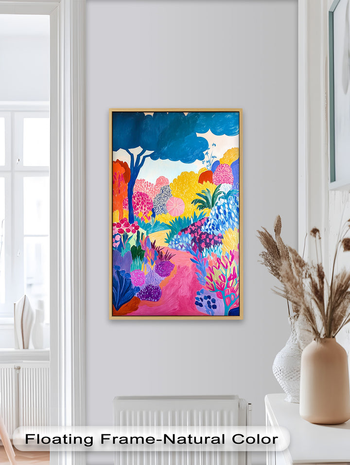 Dreamy Garden Path - Modern Oil Painting