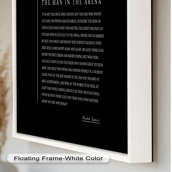 The Man in the Arena – Inspirational Quote Oil Painting - MyPhotoStation