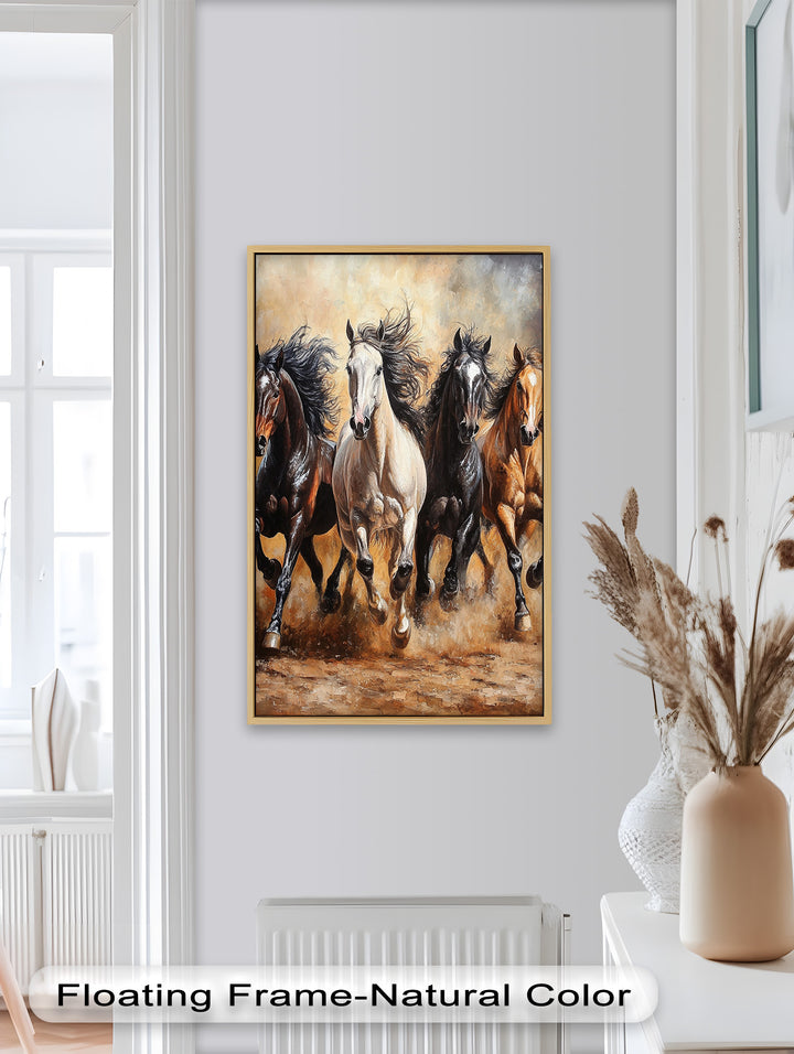Galopp der Freiheit – Ölgemälde „Laufende Pferde“