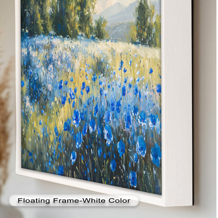 Nature's Harmony: Sea & Bloom – Captivating Oil Painting