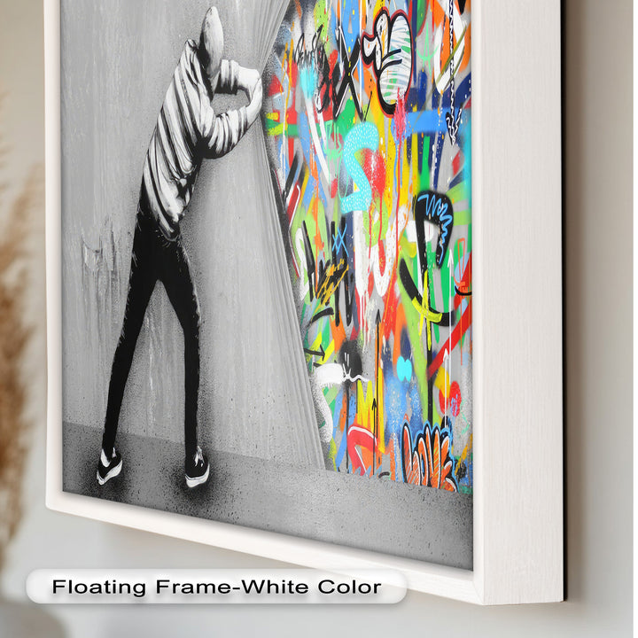 Unveiling the Chaos – Banksy Oil Painting
