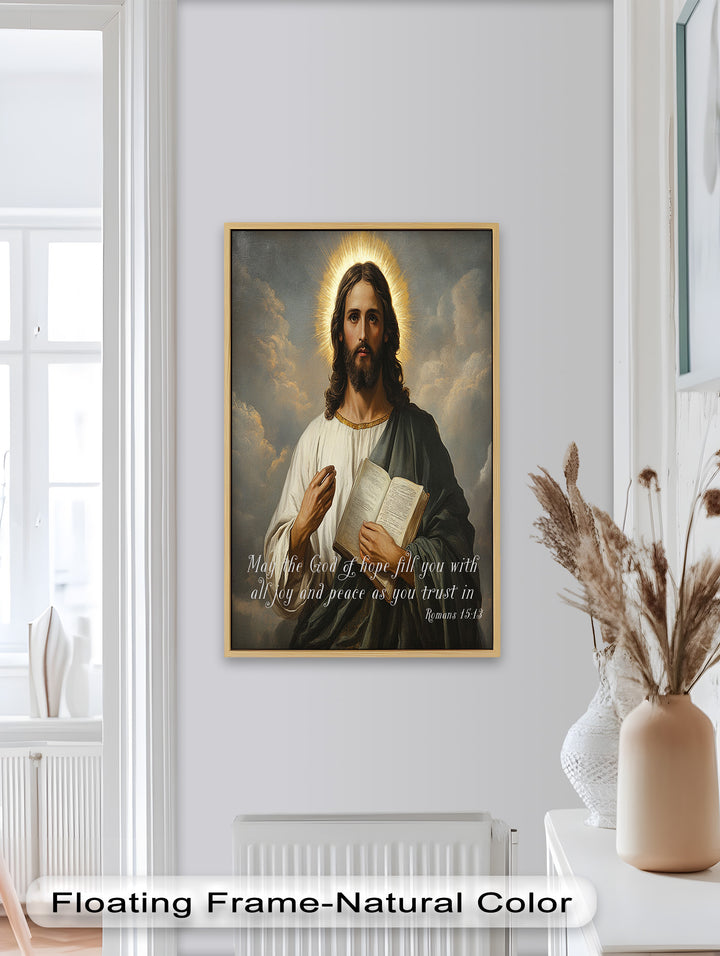 Römer 15:13 – Gott der Hoffnung Bibelvers Ölgemälde