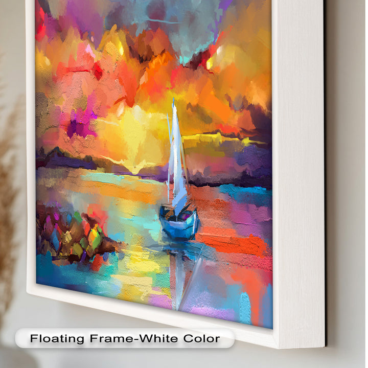 Ambesonne Head Scarf – Vibrant Seascape Oil Painting