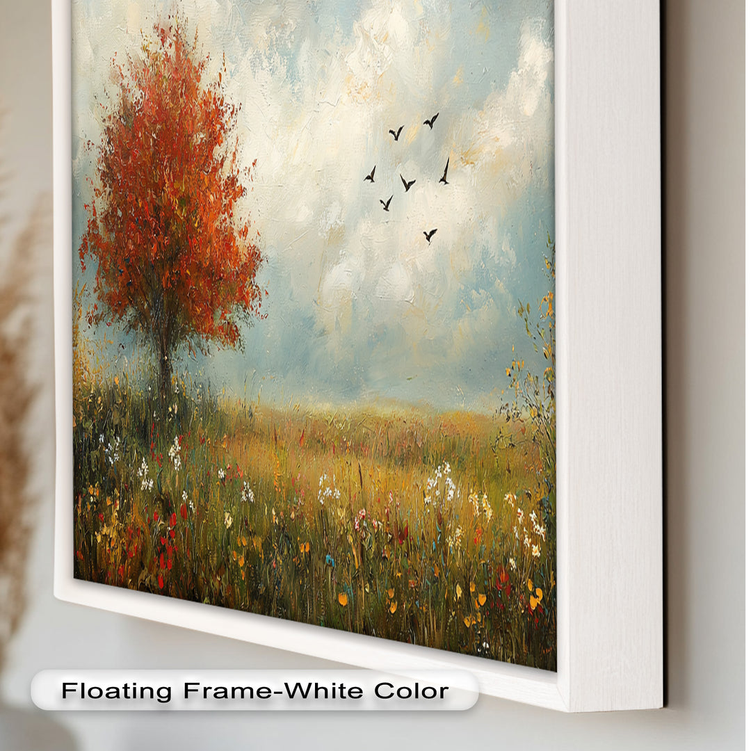 Autumn Serenity – Tree Landscape Oil Painting