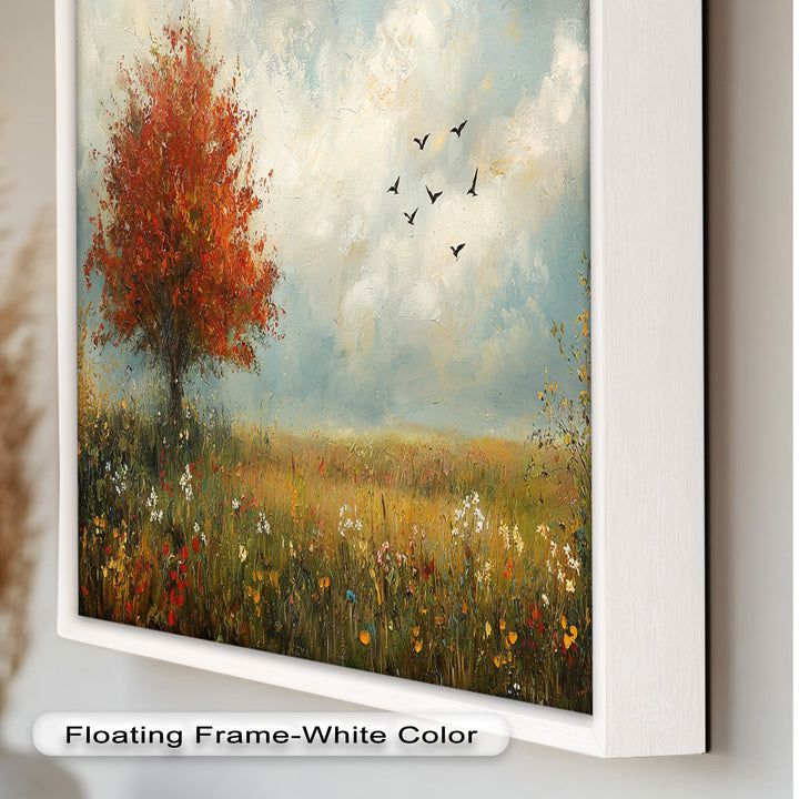 Autumn Serenity – Tree Landscape Oil Painting