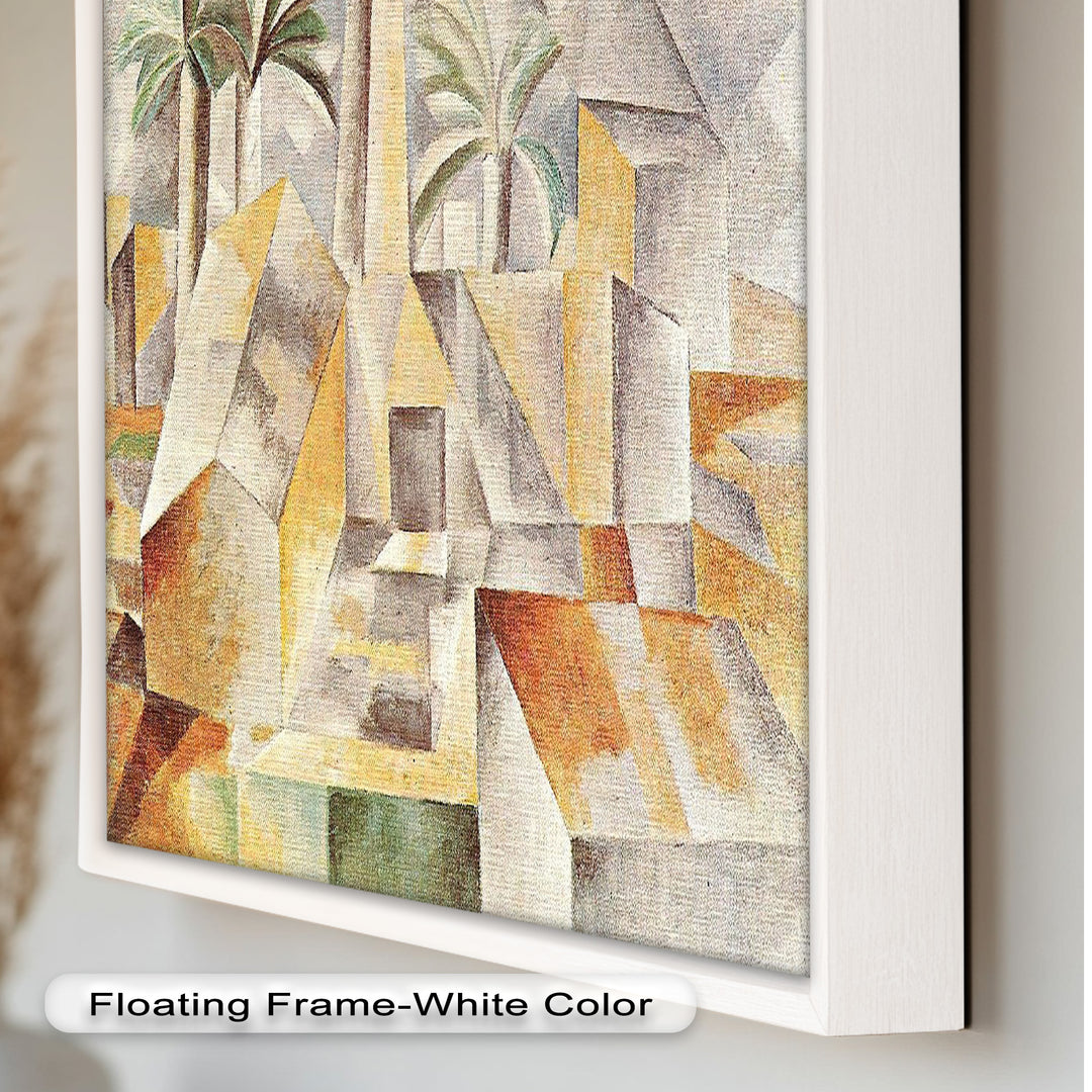 Landschaft mit Palmen von Albert Gleizes – Kubistisches Ölgemälde