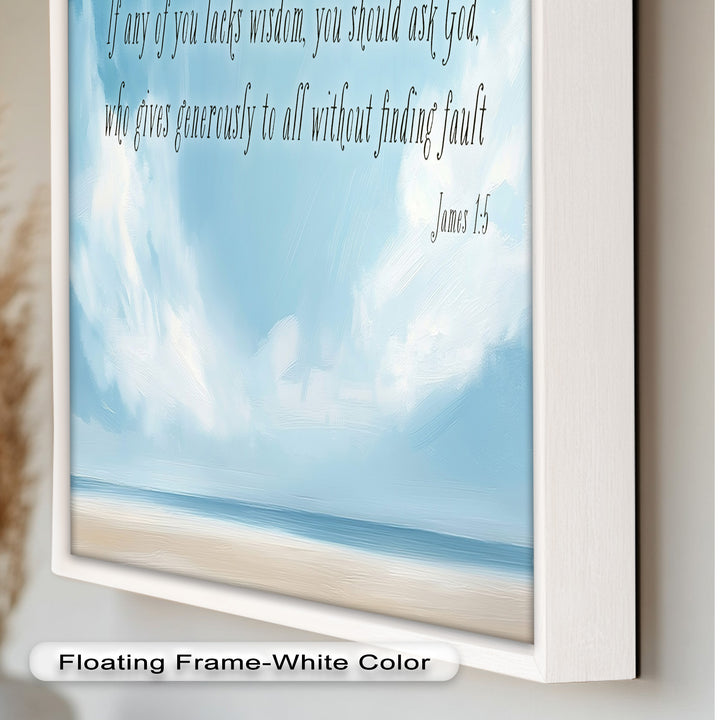 James 1:5 – Ask God for Wisdom Bible Verse Oil Painting